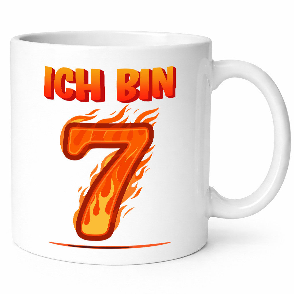 7. Geburtstag | 7 Jahre Drache lustig Geschenkidee Geschenk Tasse