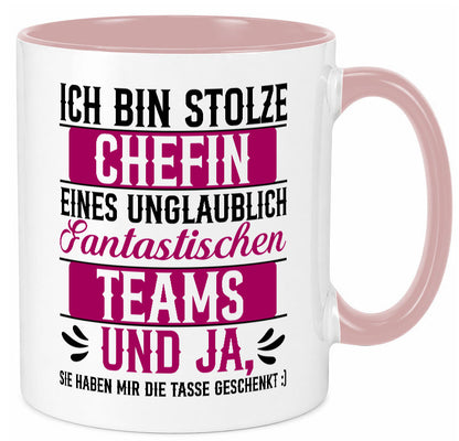 Stolze Chefin | Tolles Team Mitarbeiter lustig Arbeit Kollegen Büro Geschenk
