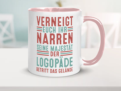 Verneigt euch: Logopäde | Sprachtherapie Geschenkidee Humor Tasse