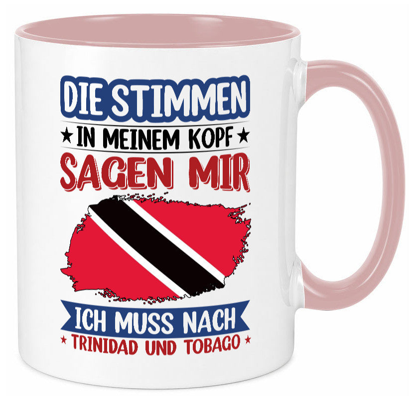 Trinidad und Tobago | Urlaub Stimmen in meinem Kopf v2 Geschenkidee Humor Tasse