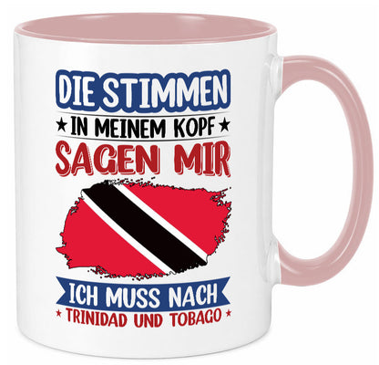 Trinidad und Tobago | Urlaub Stimmen in meinem Kopf v2 Geschenkidee Humor Tasse