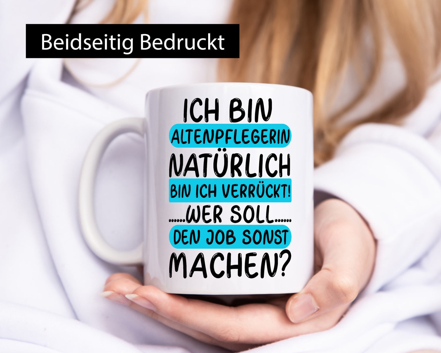 Verrückte Altenpflegerin | Pflege Dienst Kollegen Job Geschenkidee Arbeit Büro