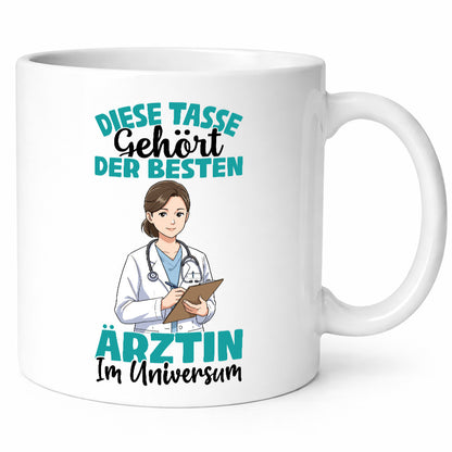 Im Universum: Ärztin | Medizin Doktorin Fachärztin Humor Geschenkidee Tasse