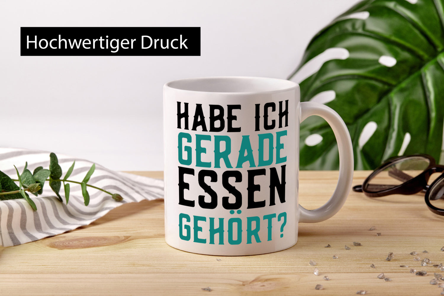 Habe ich Essen gehört | lustiger Spruch Vielfraß Gourmet Geschenkidee Humor