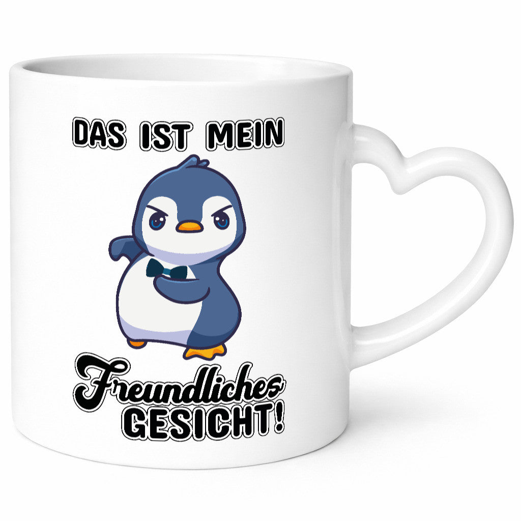 Freundliches Gesicht Geschenkidee Humor Tasse