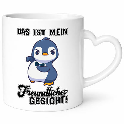 Freundliches Gesicht Geschenkidee Humor Tasse