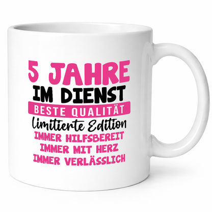 5 Jahre im Dienst | Jubiläum Arbeit v10 Geschenk Kollegen Büro lustiger Spruch