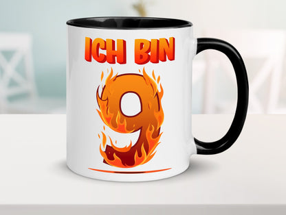 9. Geburtstag | 9 Jahre Drache lustiger Spruch Geschenk Geschenkidee Tasse