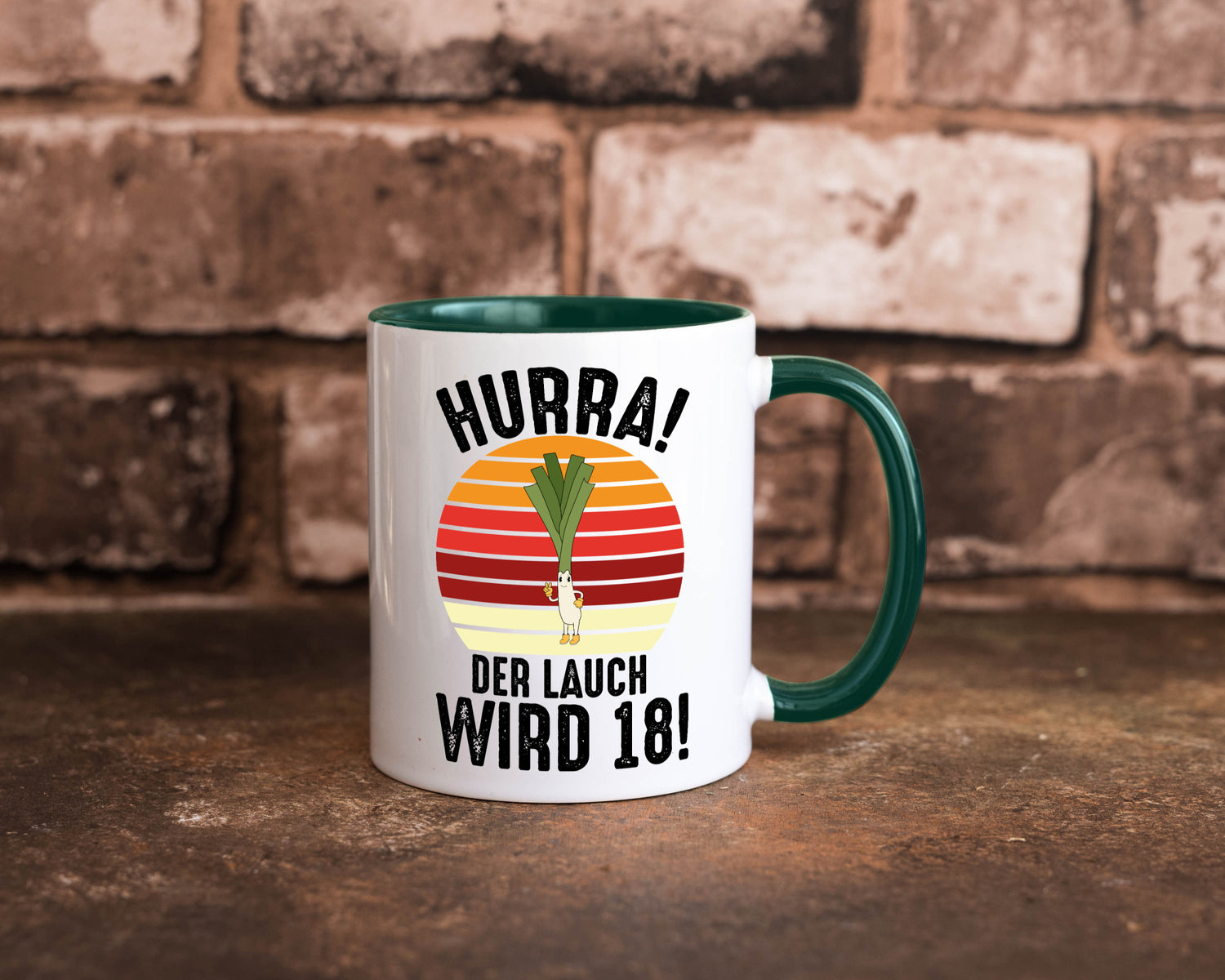 Hurra der lauch wird 18 | 18. Geburtstag Ehrentag lustiger Spruch Geschenk