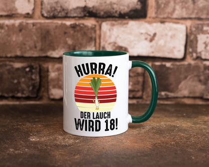 Hurra der lauch wird 18 | 18. Geburtstag Ehrentag lustiger Spruch Geschenk