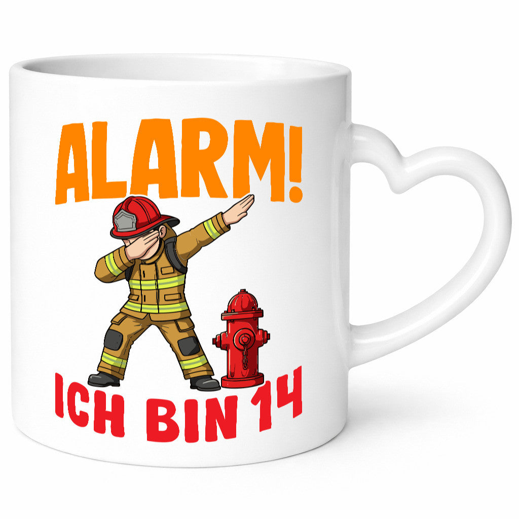 14. Geburtstag | 14 Jahre Feuerwehr Junge lustiger Spruch Geschenk Geschenkidee