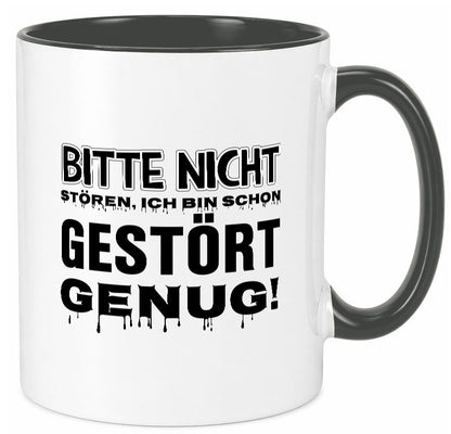 Ich bin schon gestört lustiger Spruch Geschenk Humor Geschenkidee Tasse