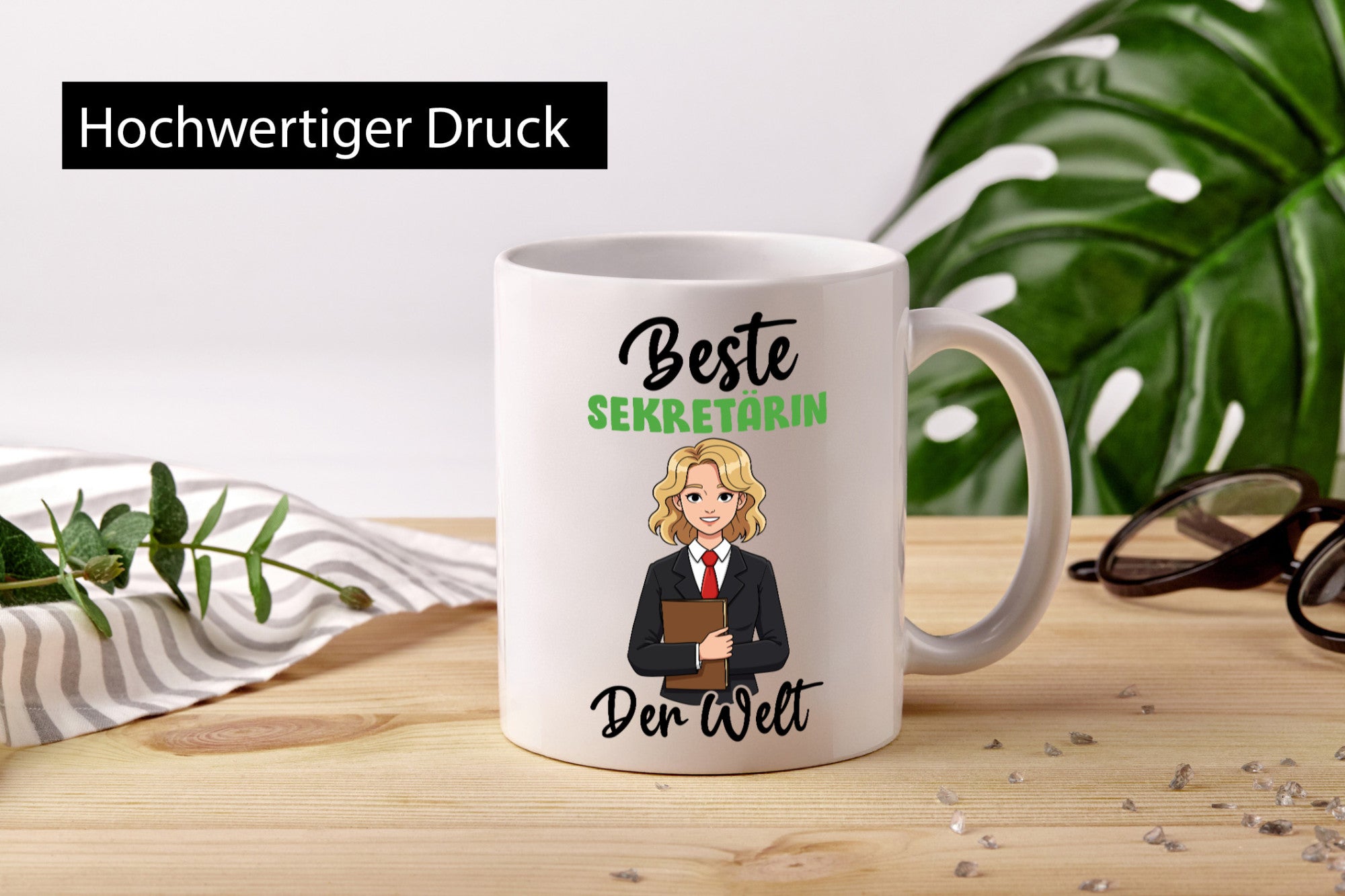 Beste Sekretärin | Büro v2 Geschenk Arbeit Kollegen lustiger Spruch Tasse