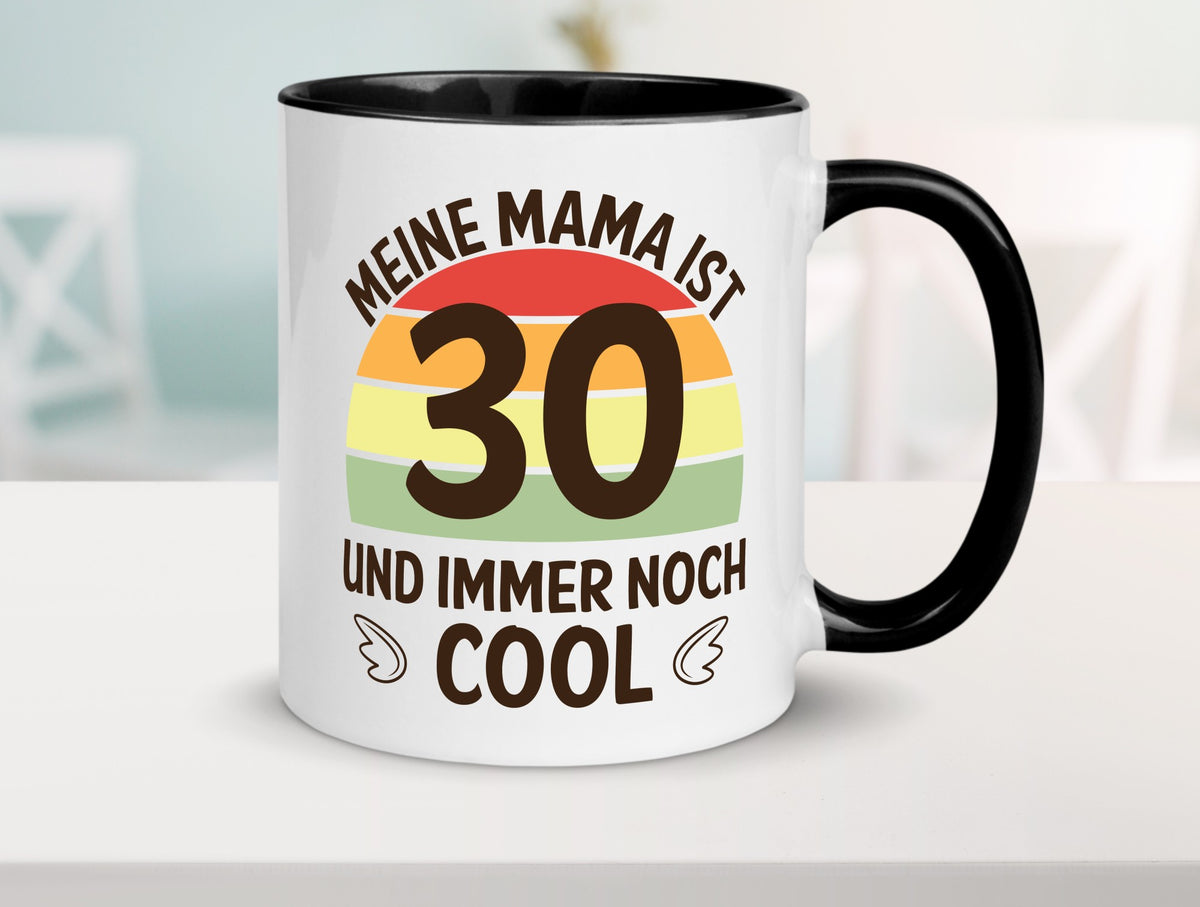 Mama 30, noch cool | Flügel lustig Familie Geschenkidee Geschenk Tasse