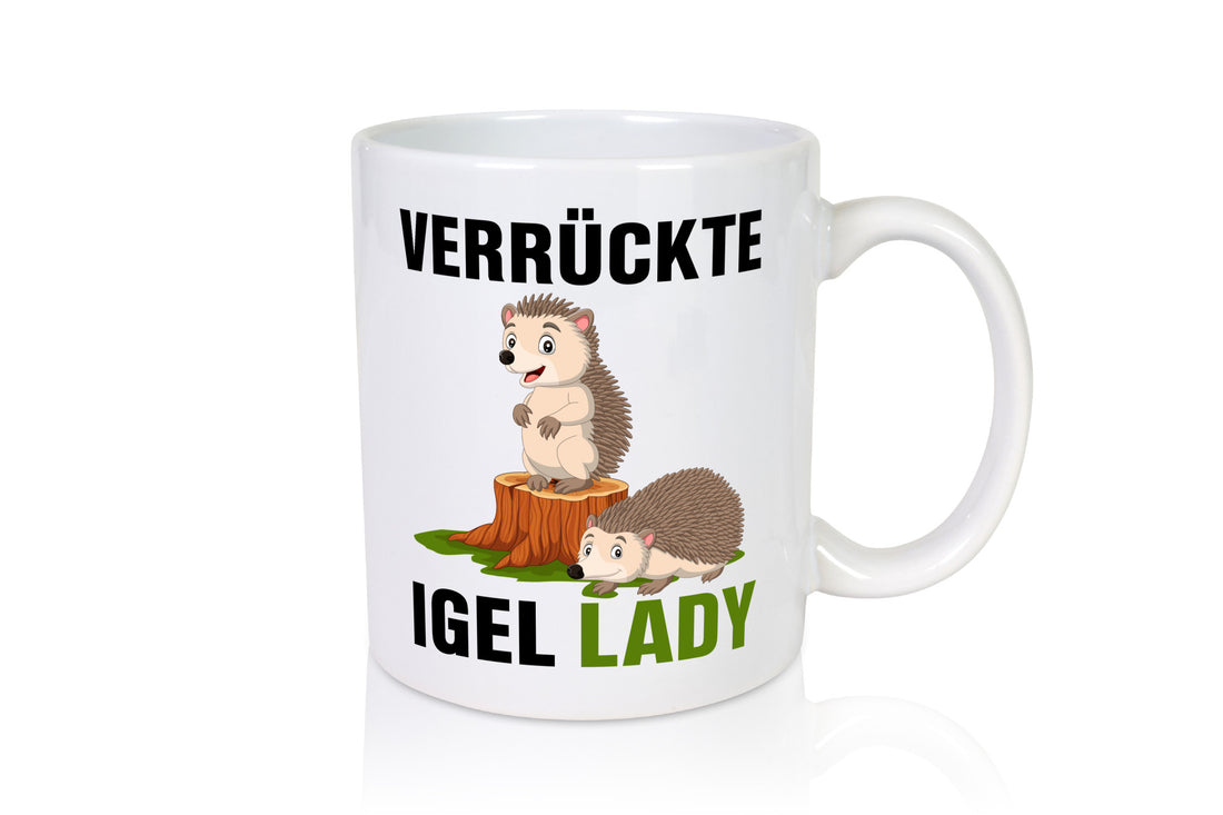 Verrückte Igel Lady | Geschenkidee Humor Tasse