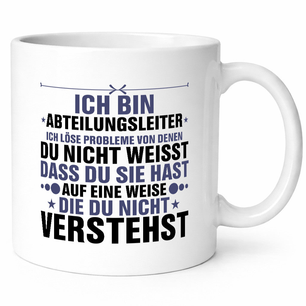 Löse Probleme: Abteilungsleiter| Führungskraft lustiger Spruch Geschenk Humor