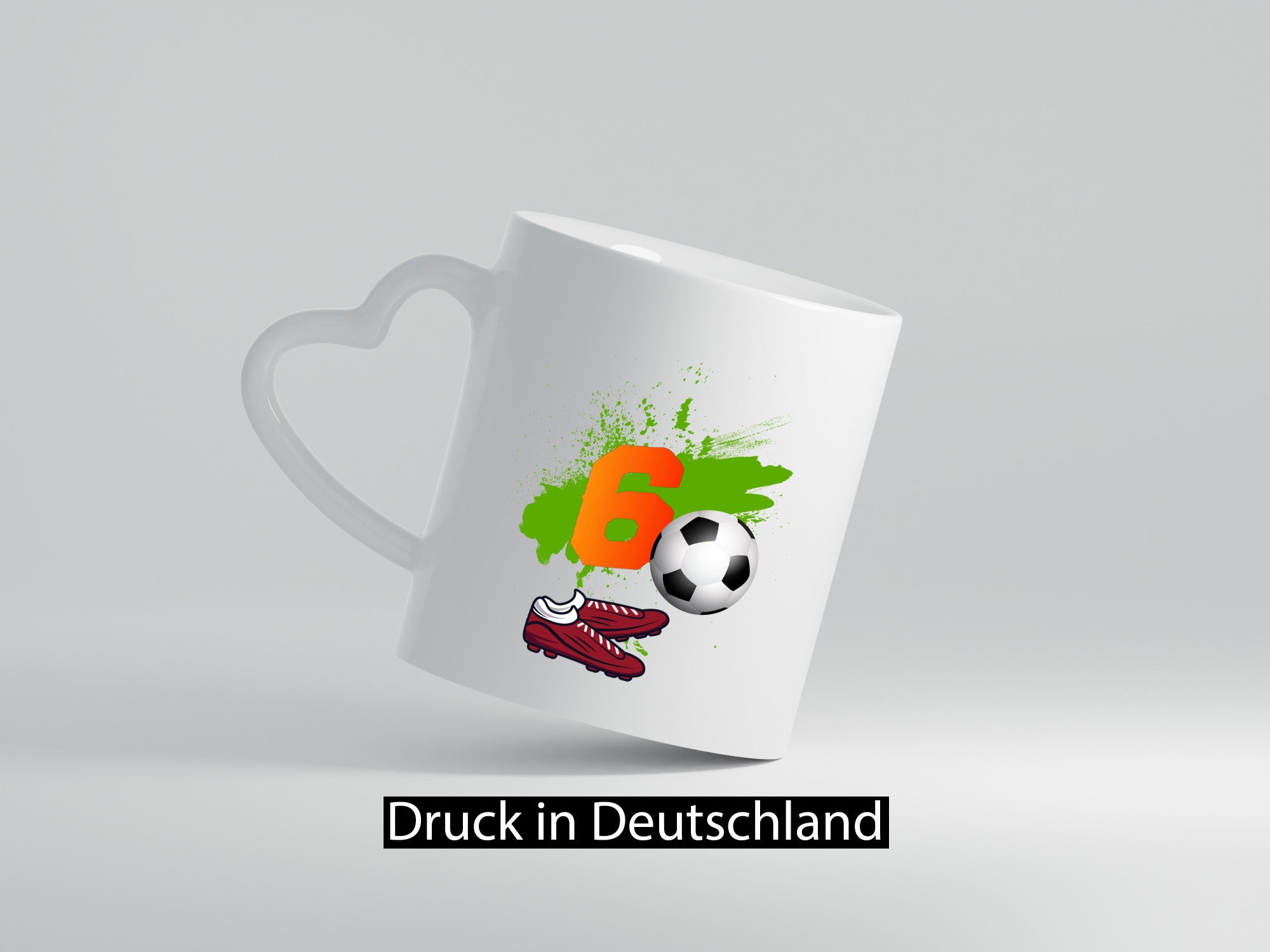 6. Geburtstag | Jungen Fußball Fußballspieler Humor Geschenkidee Tasse