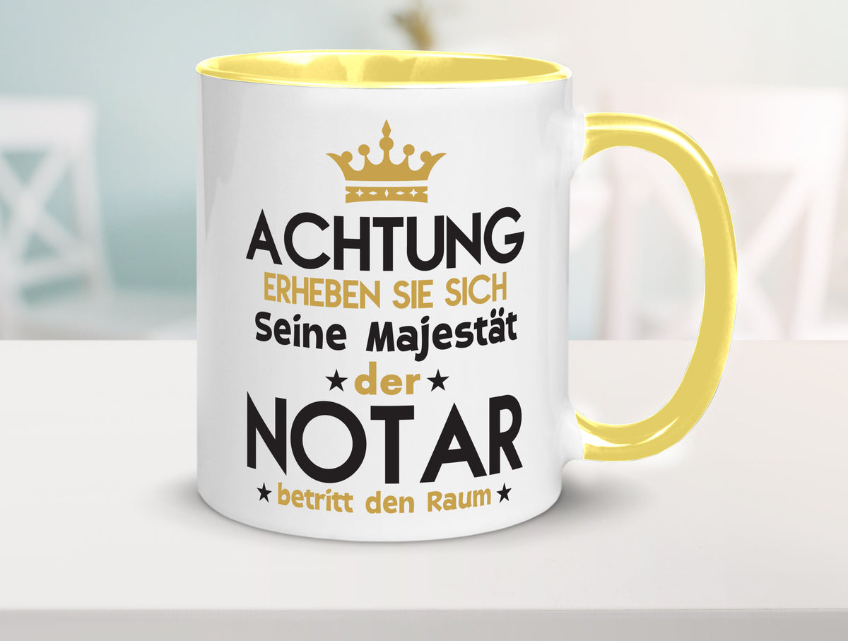 Seine Majestät Notar | Jurist Humor Geschenkidee Tasse
