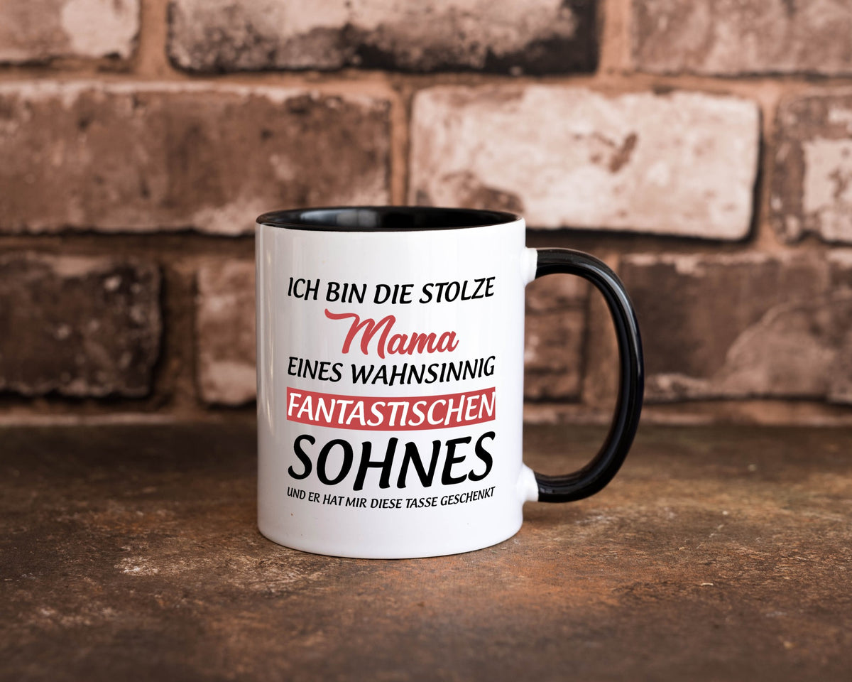 Stolze Mama | Sohn hat mir diese Tasse geschenkt Geschenkidee Familie Humor