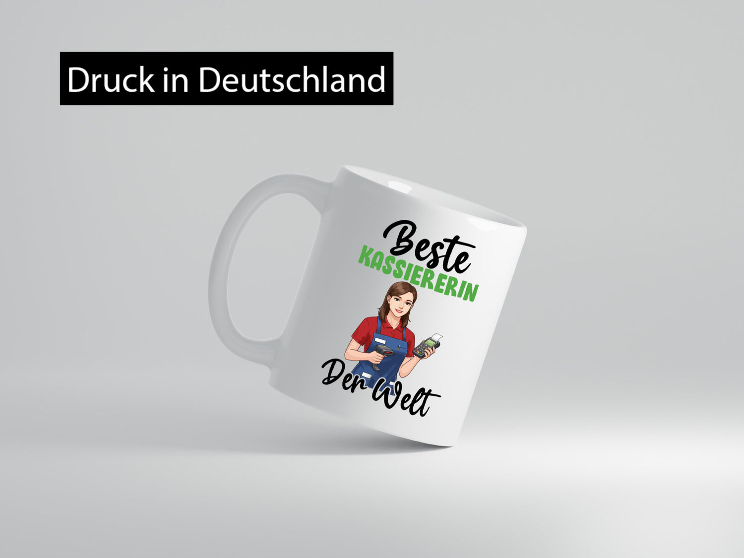 Beste Kassiererin v2 Geschenk Humor Geschenkidee lustiger Spruch Tasse