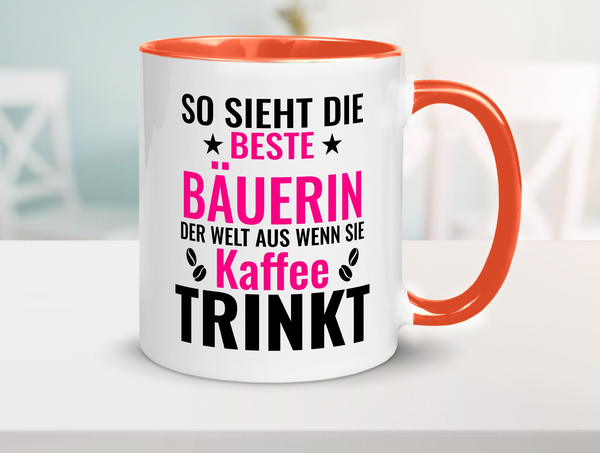 Kaffee trinkt: Bäuerin | Bauernhof Landwirtschaft Geschenk Humor Geschenkidee