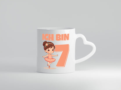 7 Geburtstag | Jahre Ballerina Mädchen Ballet Humor Geschenkidee Tasse