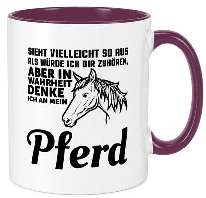 Pferde Spruch | Reiterin Tasse Pferdesport Reiten Humor Geschenkidee