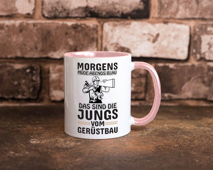 Jungs vom Gerüstbau | Gerüstbauer Tasse Baustelle Geschenk Humor Geschenkidee