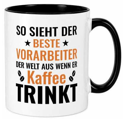 Kaffee trinkt: Vorarbeiter | Kollege Teamleiter Geschenk Arbeit Kollegen Büro
