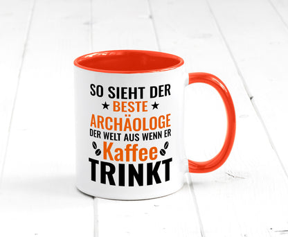 Kaffee trinkt: Archäologe | Archäologie Forscher lustig Humor Geschenkidee