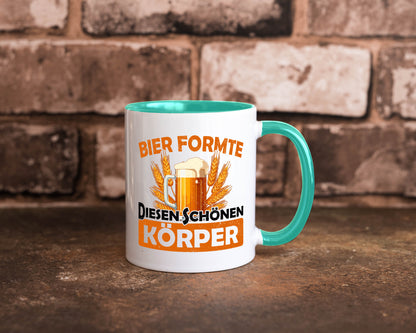 Bier förmte diesen Körper | bierliebhaber v2 Humor Geschenkidee Tasse