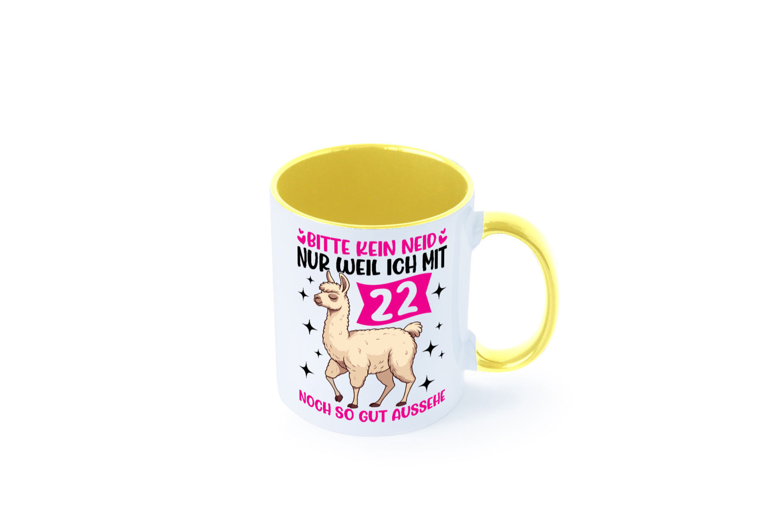 22. Geburtstag | 22 Jahre Lama gut aussehen lustig Geschenkidee Geschenk Tasse