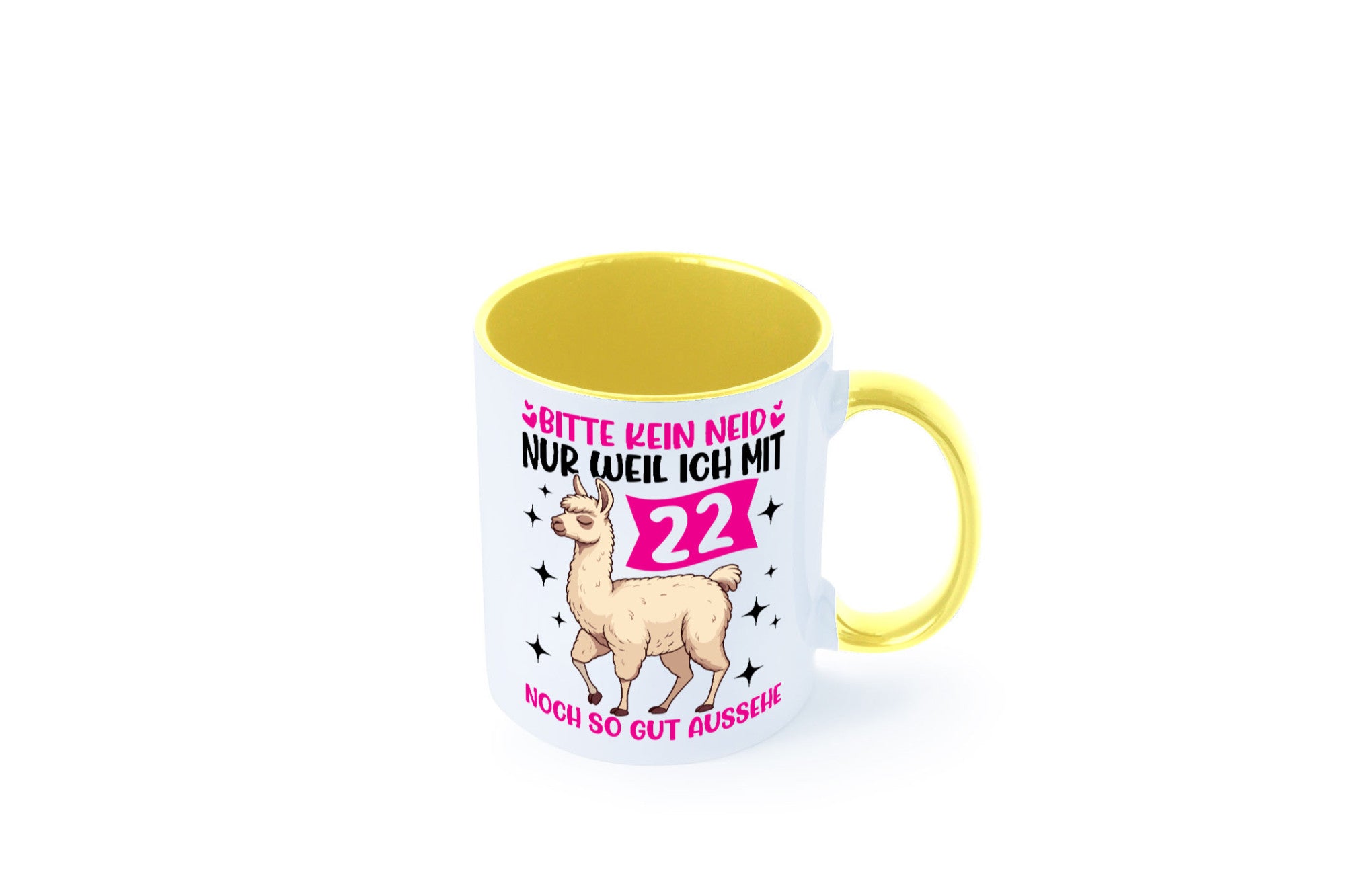 22. Geburtstag | 22 Jahre Lama gut aussehen lustig Geschenkidee Geschenk Tasse