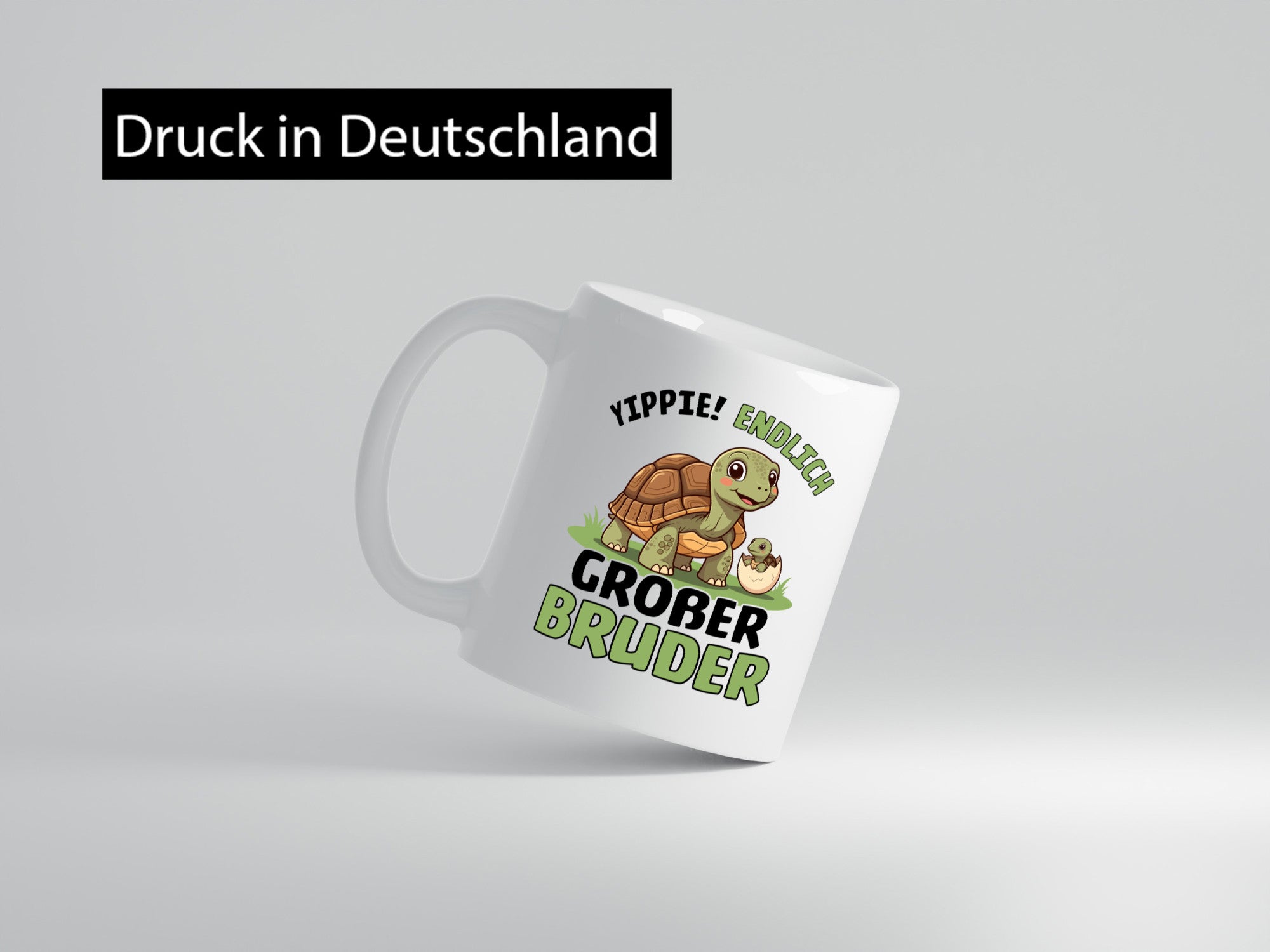 Yippie endlich großer Bruder | Schildkröte Geschwister lustiger Spruch Geschenk