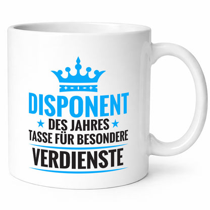 Besonderer Verdienst: Disponent | Zuteiler lustig Humor Geschenkidee Geschenk