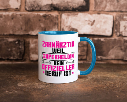 Superheldin Zahnärztin | Zahnmedizin Beruf Geschenkidee Arbeit Kollegen Büro