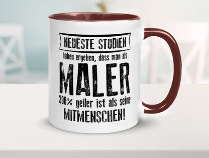 Neuste Studien: Maler | Malerei lustig Humor Geschenkidee Geschenk Tasse