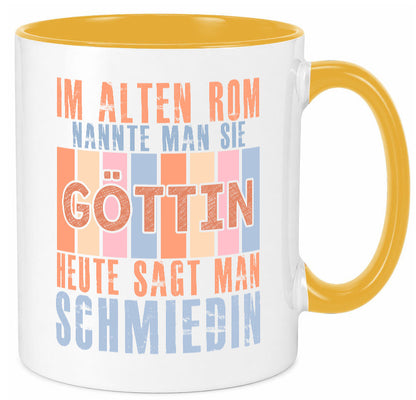 Heute sagt man: Schmiedin | Schmied Beruf Schmiederei lustiger Spruch Geschenk