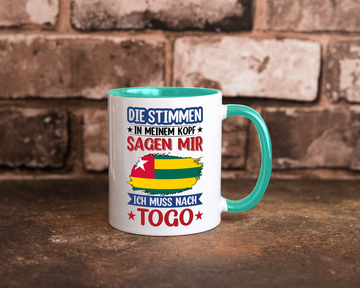 Togo | Urlaub Stimmen in meinem Kopf Traumland Humor Geschenkidee Tasse