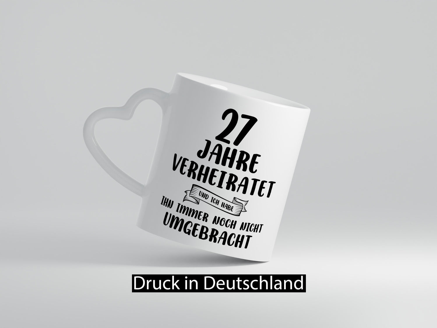 27 Jahre Verheiratet, immer noch am Leben! Geschenkidee Humor Tasse