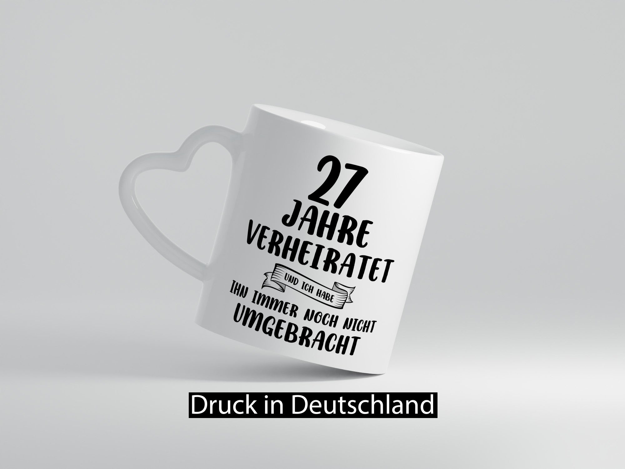 27 Jahre Verheiratet, immer noch am Leben! Geschenkidee Humor Tasse