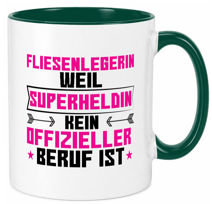 Superheldin Fliesenlegerin | Fliesenlegen Bau Geschenk Humor Geschenkidee
