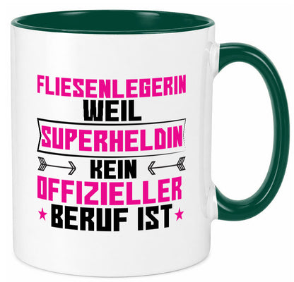 Superheldin Fliesenlegerin | Fliesenlegen Bau Geschenk Humor Geschenkidee