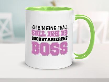 Ich bin der Boss Geschenk Humor Geschenkidee lustiger Spruch Tasse