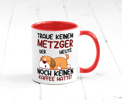 Traue keinem Metzger | Fleischer Metzgerei lustiger Spruch Geschenk Humor