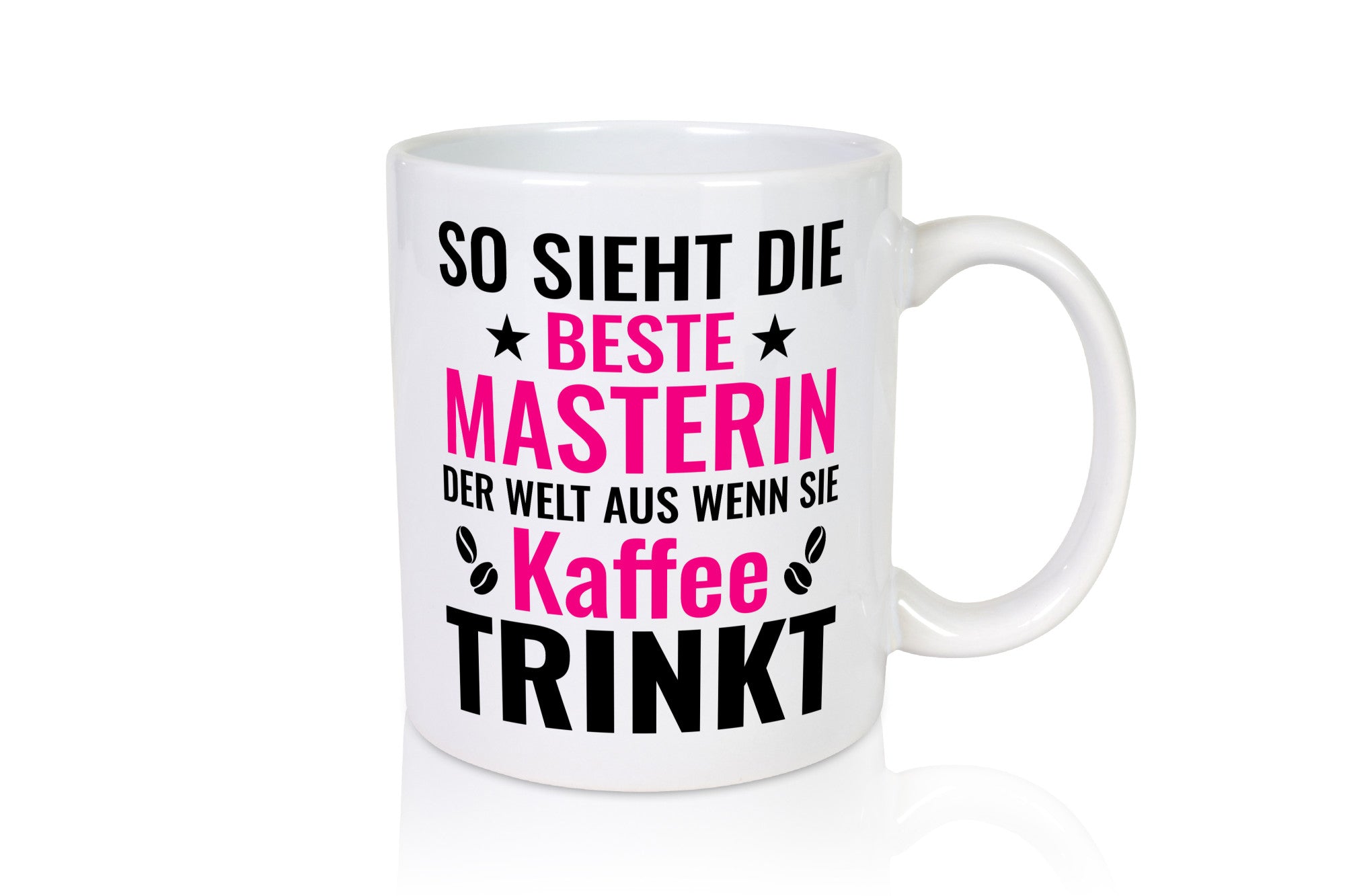 Kaffee trinkt: Masterin | Studentin Uni Studium lustiger Spruch Geschenk Humor