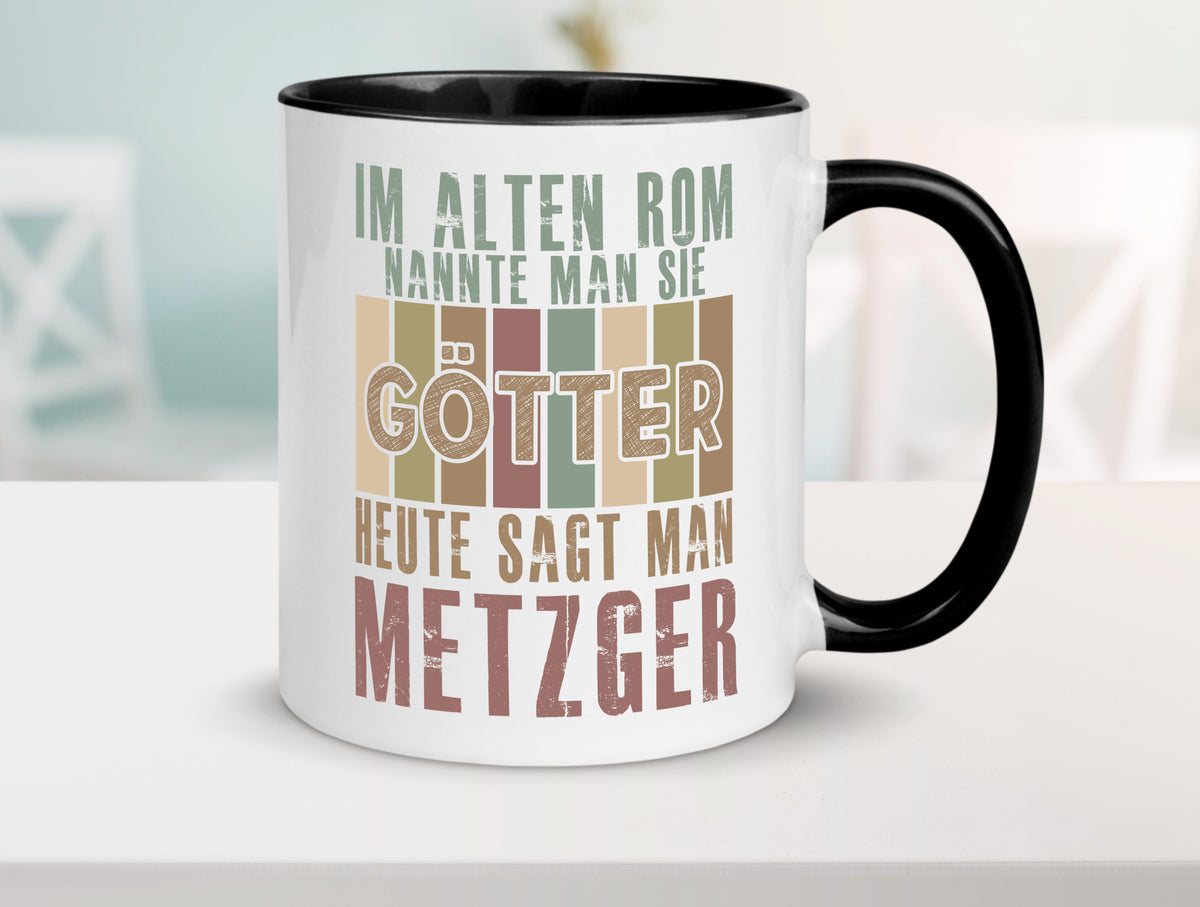 Heute sagt man: Metzger | Fleischer Metzgerei Geschenkidee Humor Tasse
