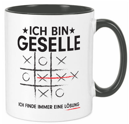 Löse Probleme: Geselle | Handwerker Humor Geschenkidee Tasse