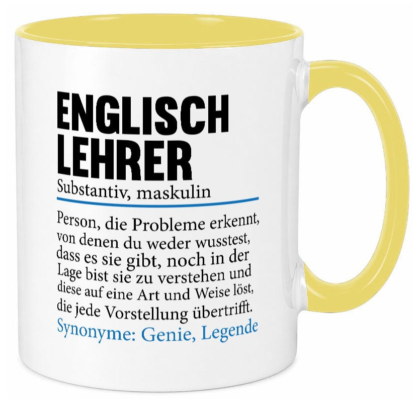Englischlehrer | Lehrer Schule Englisch Geschenkidee Humor Tasse