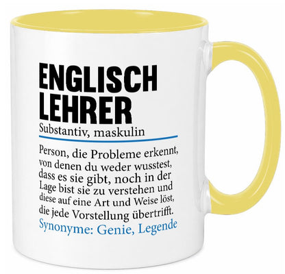 Englischlehrer | Lehrer Schule Englisch Geschenkidee Humor Tasse